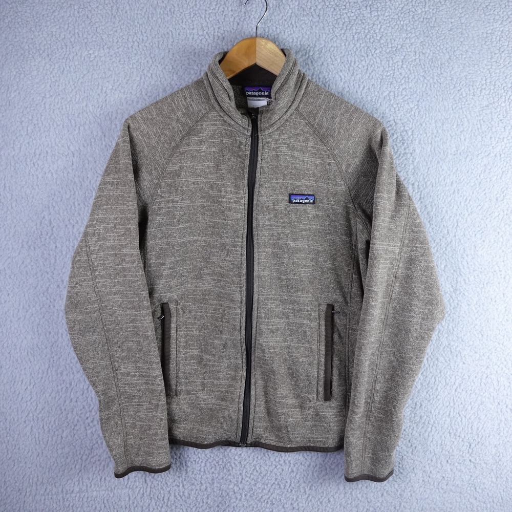 Patagonia Better Sweater Full Zip Jacket Brown Heather Fleece Womens Small